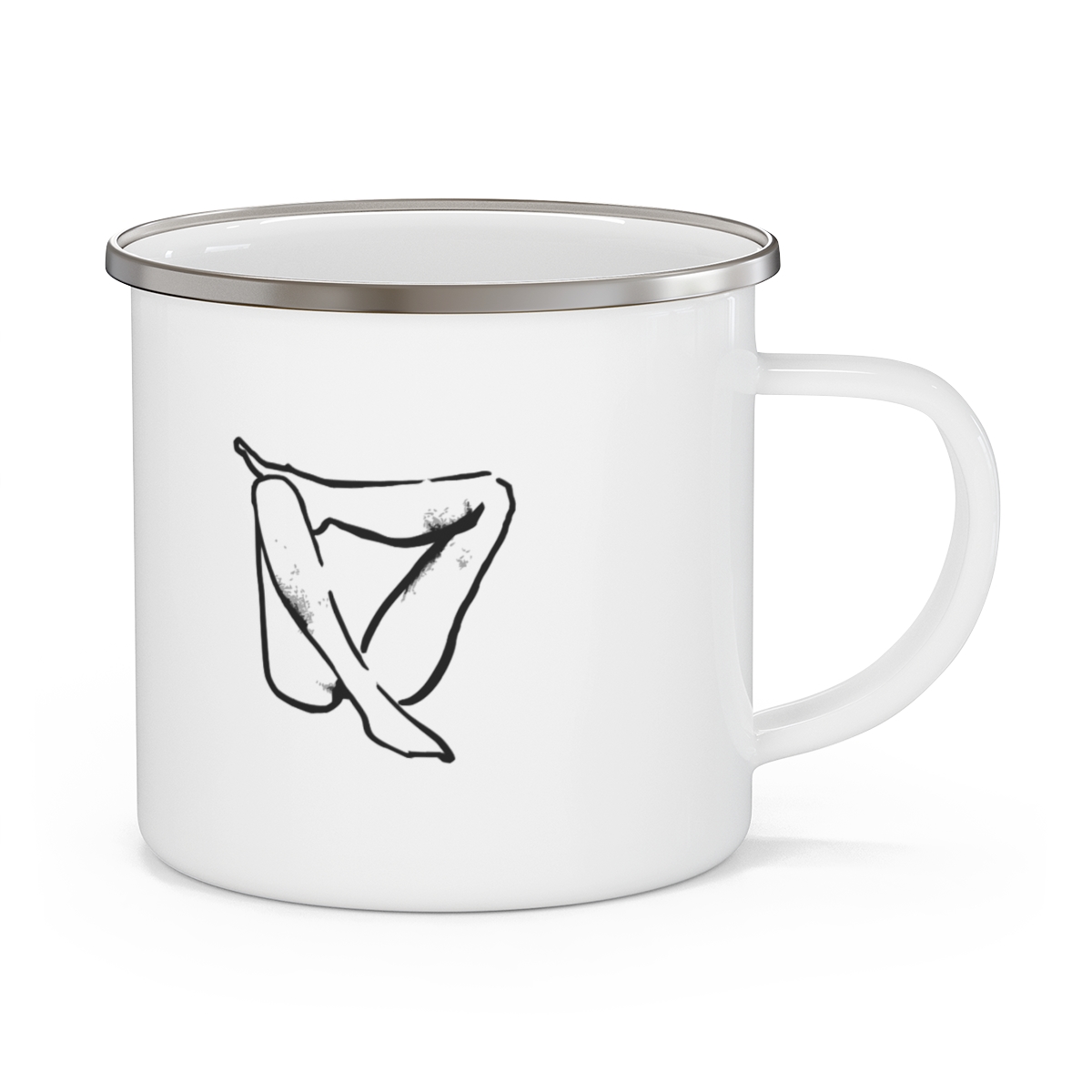 Folded — Enamel Mug — supplier mockup