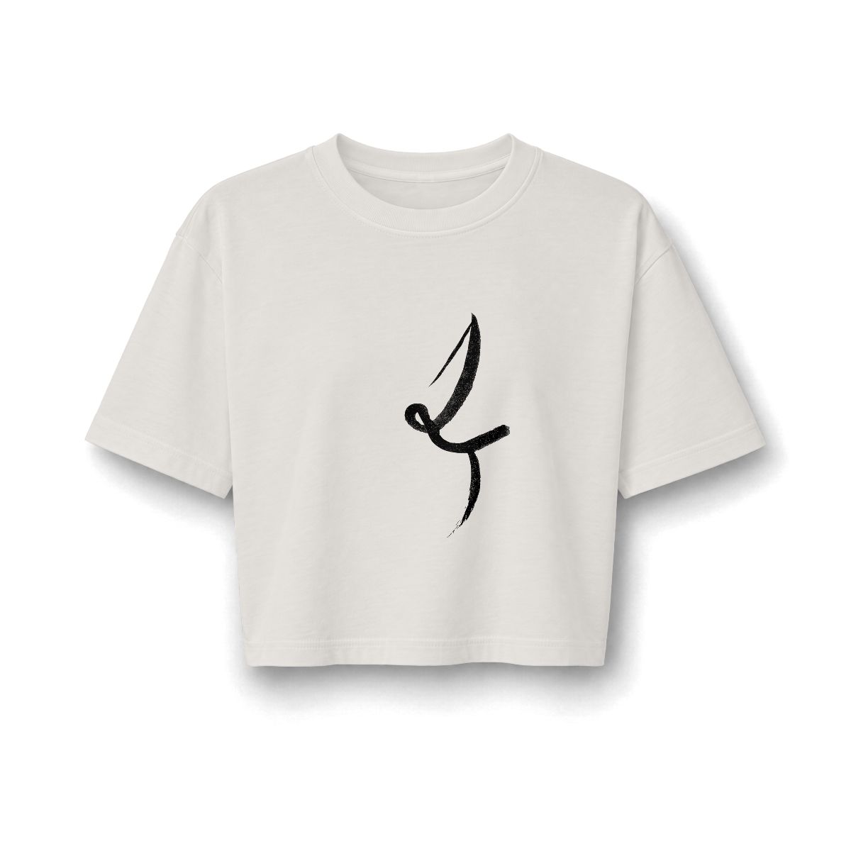 One Line — Cropped Tee — supplier mockup